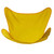 35" Yellow Solid Replacement Cover for Butterfly Chair