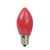 Pack of 4 Opaque Red LED C7 Christmas Replacement Bulbs
