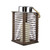Wooden Corded with LED Flameless Contemporary Lantern Pillar Candle with Timer