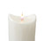 5.25" White Glitter Flameless LED Pillar Candle with Moving Flame