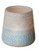 5.5" Petit Bazaar Etched Moroccan Blue Decorative Pillar Candle Holder