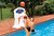 Pool Jam Combo Basketball and Volleyball Inground Swimming Pool Water Games