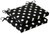 Set of 2 Black and White Polka Dot Outdoor Patio Furniture Chair Seat Cushions 18.5"