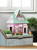 10.5" Purple and Teal Blue Ice Cream Shop Birdhouse