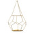 10.5" Gold Contemporary Hanging Geometric Outdoor Patio Garden Plant Holder