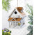10.25" White and Brown Two Story Happy Home Outdoor Hanging Birdhouse