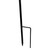 48" Black Metal Shepard's Hook Outdoor Garden Stake