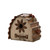 7.09" Distressed Finish Wooden Birdhouse