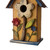 10.24" Distressed Finish Wooden Birdhouse