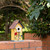 10.24" Distressed Finish Wooden Birdhouse