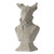 10.25" Gray Dog Head Bust Statue