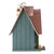 Storybook Cottage Outdoor Hanging Birdhouse - 12.5" - Brown and Gray