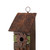 14.45" Distressed Finish Wooden Birdhouse