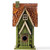11.93" Distressed Finish Wooden Birdhouse