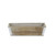 13.5" Brown and Gray Tapered Rectangular Planter