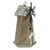 11.75" Brown and Gray Windmill Birdhouse Tabletop Decoration