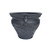 20.5" Black Roman Botanical Garden Urn Outdoor Patio Planter Pot
