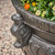 20.5" Black Roman Botanical Garden Urn Outdoor Patio Planter Pot