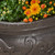 20.5" Black Roman Botanical Garden Urn Outdoor Patio Planter Pot