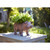 17.5" Brown Distressed Finish Outdoor Pig Planter