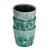 Set of 3 Teal Green and White Garden Terracotta Planters 5.5"