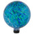 10" Blue, White and Green Swirl Designed Outdoor Patio Garden Gazing Ball