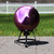 10" Mirrored Burgundy Outdoor Patio Garden Gazing Ball