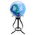 12" Black Curved Outdoor Patio Garden Gazing Ball Stand