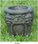 Set of 2 Chestnut Finished Outdoor Garden Urn Planters 25"