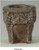 Set of 2 Burnt Umber Finished Outdoor Garden Urn Planters 25"