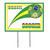 Pack of 6 Green, Yellow and White "Brasil" Soccer Themed Yard Signs 16"
