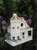10" White and Brown Victorian Manor Outdoor Garden Bird House