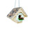 8" Beige and Brown Cottage Outdoor Garden Birdhouse