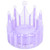 Poolside Princess Fun with 25" Purple and Glitter Crown Kiddie Throne Inflatable Chair