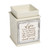 5" Ivory Life Measured by the Moments Printed Wax Warmer