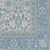 2.25' x 7.83' Gray and Blue Floral Rectangular Outdoor Area Throw Rug Runner