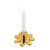 4" Gold Flower Taper Candle Holder