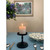 Solid Pillar Candle Holder - 4.5" - Black