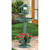 Solar Lighted Bird Bath Planter - 36.5" - Green