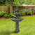 57" Brown Three Tier Leaf Design Outdoor Garden Fountain