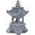 13" Solar Powered LED Lighted Pagoda Outdoor Garden Statue