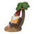 12.25" Tropical Gnome with Palm Tree Outdoor Garden Statue: Beachside Relaxation