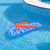 5.75' Inflatable Blue and Orange Jumbo Flip Flop Pool Float