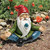 9.5" Meditating Gnome Hand Painted Outdoor Garden statue