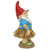 12.5" Hawaiian Hank Grass Skirt Gnome Outdoor Garden Statue