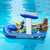 67" Blue and Yellow Harbor Master Patrol Boat with Pump Squirter Swimming Pool Float