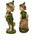 Set of 2 Pixie Garden Gnomes Statues: Pete and Perry 12.5"