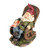 Rocking Chair Gnome Outdoor Statue - 9" - Brown and Green