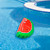 Inflatable Jumbo Watermelon Slice Lounge Pool Float - 5.75' - Red and Green