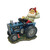 14" Gnome Riding His Tractor Outdoor Garden Statue